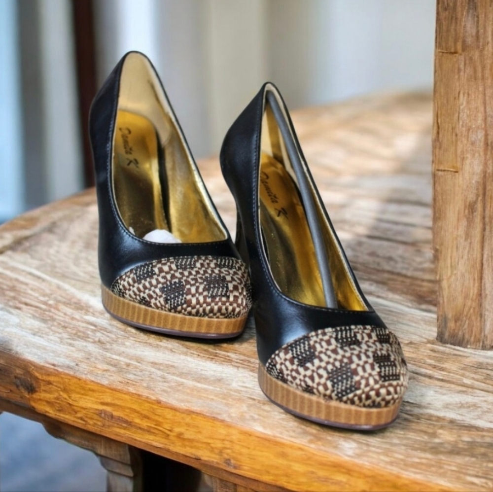 Damita K Los Angeles ANGEL-01 Black Heels Shoes
